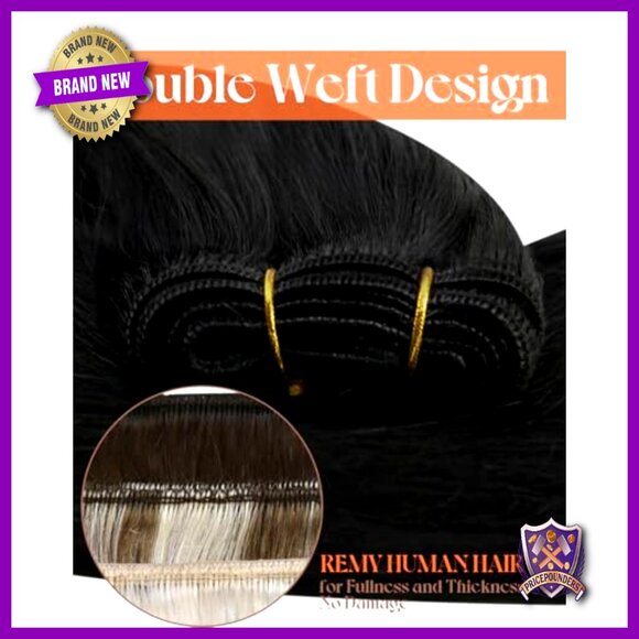 22 Inch Real Human Hair Extensions Weft 100g Sew In Long main image 6